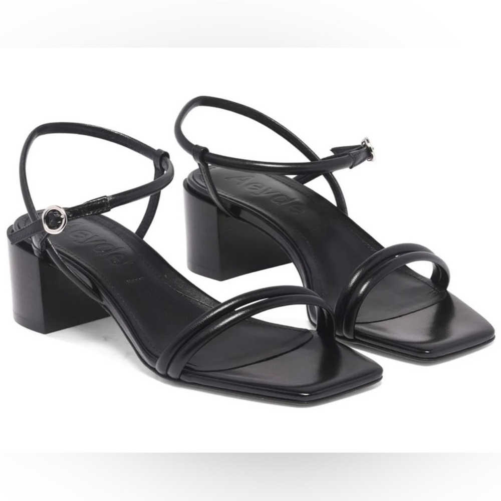 NWOB Aeyde Estelle Low Block Heel Sandal